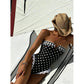 Print Deep V Neck One Piece Swimsuit Women Swimwear Bodysuit Monokini High Leg Swim Suit Bathing Suit Beachwear - Womans Fashion