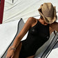 Print Deep V Neck One Piece Swimsuit Women Swimwear Bodysuit Monokini High Leg Swim Suit Bathing Suit Beachwear - Womans Fashion