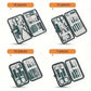 Manicure and pedicure tool kits in 18, 12, 10, and 7-piece sets for nail care and grooming