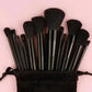 Professional Makeup Brush Set - Soft Fluffy Cosmetic Brushes for Foundation, Powder, Eyeshadow & Blending , Beauty Tools - Womans Fashion