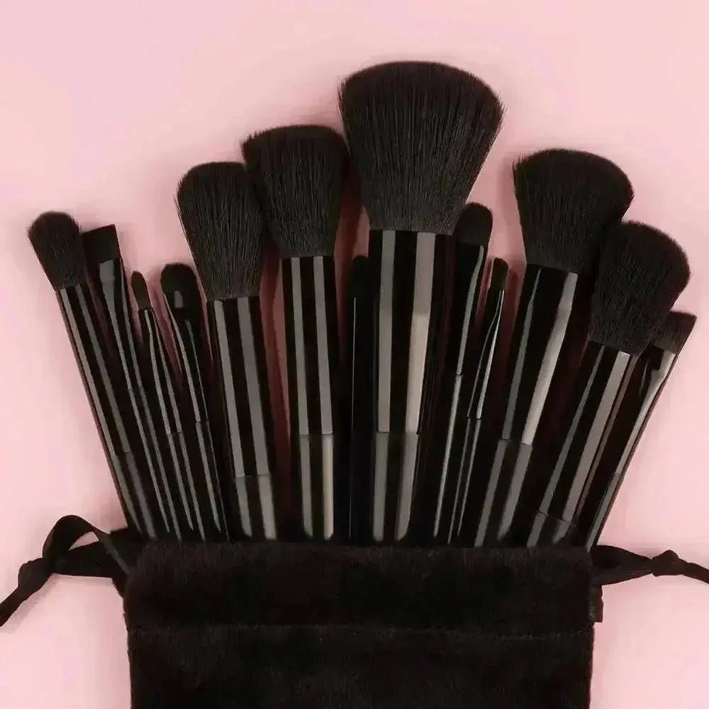 Professional Makeup Brush Set - Soft Fluffy Cosmetic Brushes for Foundation, Powder, Eyeshadow & Blending , Beauty Tools - Womans Fashion