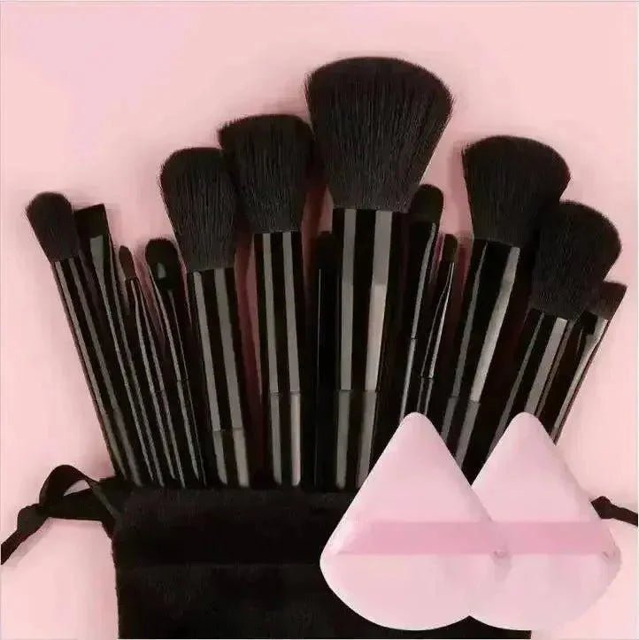 Professional Makeup Brush Set - Soft Fluffy Cosmetic Brushes for Foundation, Powder, Eyeshadow & Blending , Beauty Tools - Womans Fashion