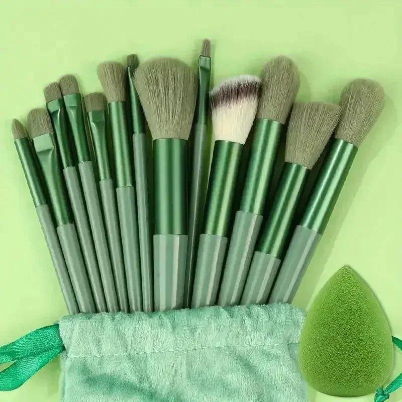 Professional Makeup Brush Set - Soft Fluffy Cosmetic Brushes for Foundation, Powder, Eyeshadow & Blending , Beauty Tools - Womans Fashion