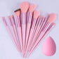 Professional Makeup Brush Set - Soft Fluffy Cosmetic Brushes for Foundation, Powder, Eyeshadow & Blending , Beauty Tools - Womans Fashion