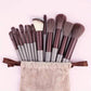 Professional Makeup Brush Set - Soft Fluffy Cosmetic Brushes for Foundation, Powder, Eyeshadow & Blending , Beauty Tools - Womans Fashion