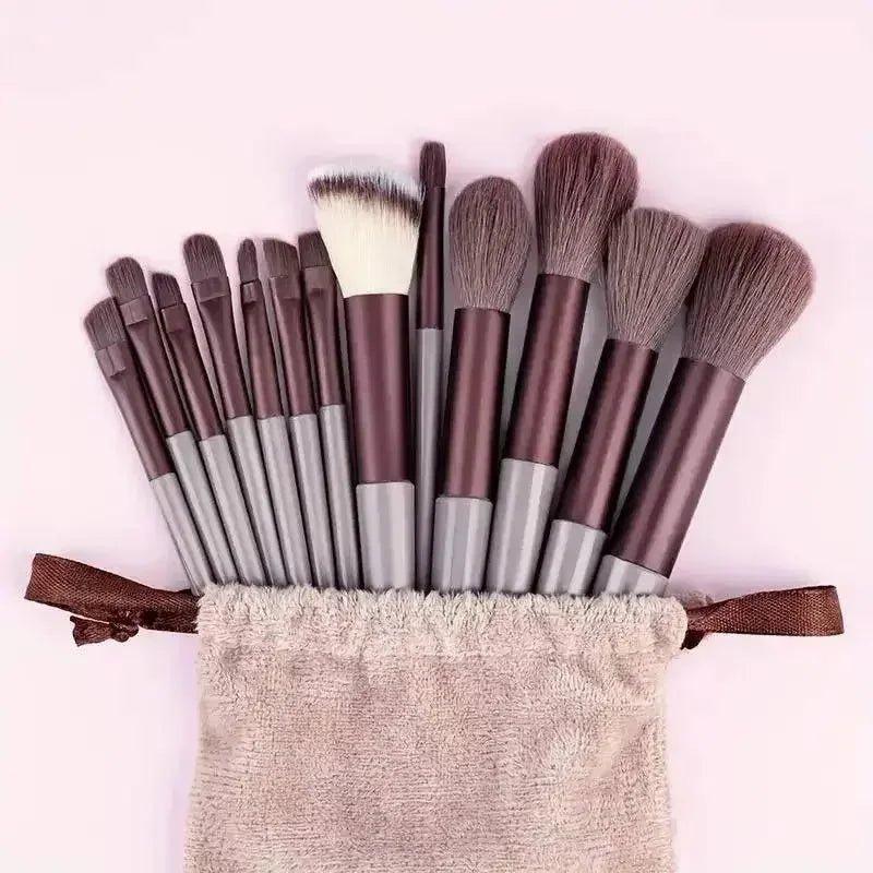 Professional Makeup Brush Set - Soft Fluffy Cosmetic Brushes for Foundation, Powder, Eyeshadow & Blending , Beauty Tools - Womans Fashion