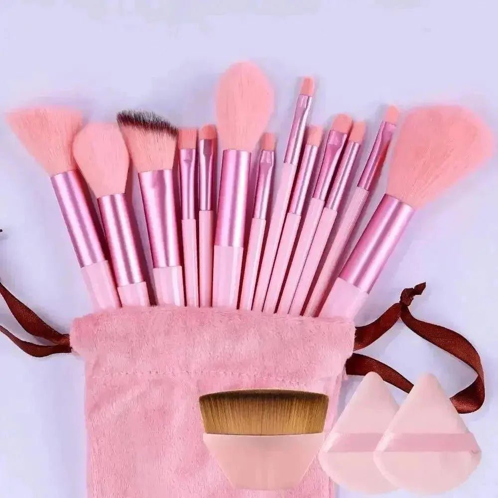 Professional Makeup Brush Set - Soft Fluffy Cosmetic Brushes for Foundation, Powder, Eyeshadow & Blending , Beauty Tools - Womans Fashion