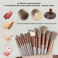 Professional Makeup Brush Set - Soft Fluffy Cosmetic Brushes for Foundation, Powder, Eyeshadow & Blending , Beauty Tools - Womans Fashion