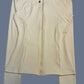 Cream women's zip-up jacket with long sleeves and side pockets, stylish fashion outerwear