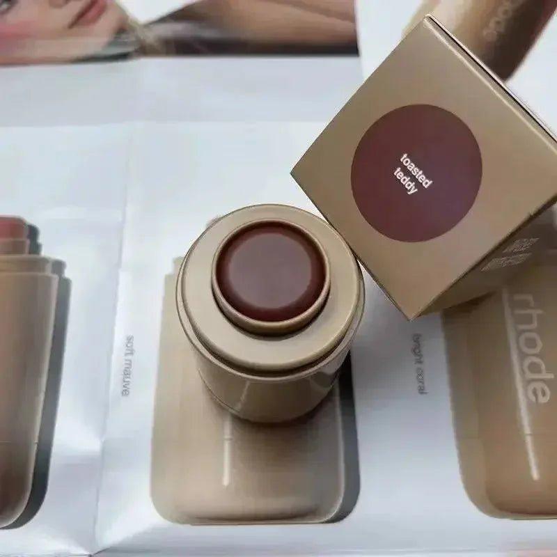 Toasted Teddy matte lipstick in sleek gold packaging, perfect for women's fashion beauty looks
