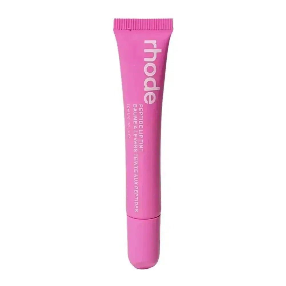 Rhode Peptide Lip Tint in pink tube, beauty makeup for women's fashion