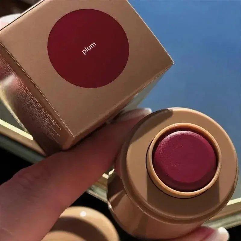 Plum matte lipstick with matching box, women's fashion beauty product