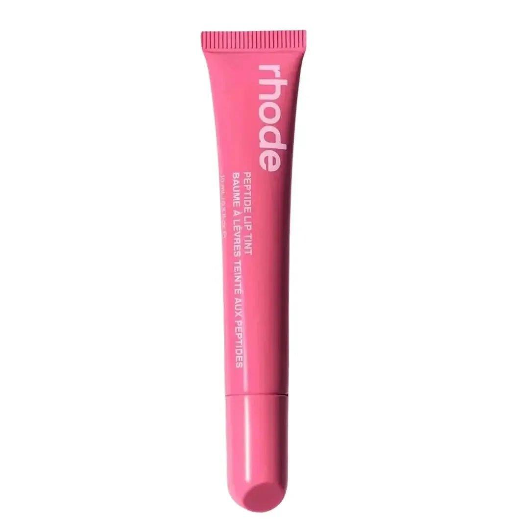 Rhode Peptide Lip Tint in pink tube, women's beauty makeup product