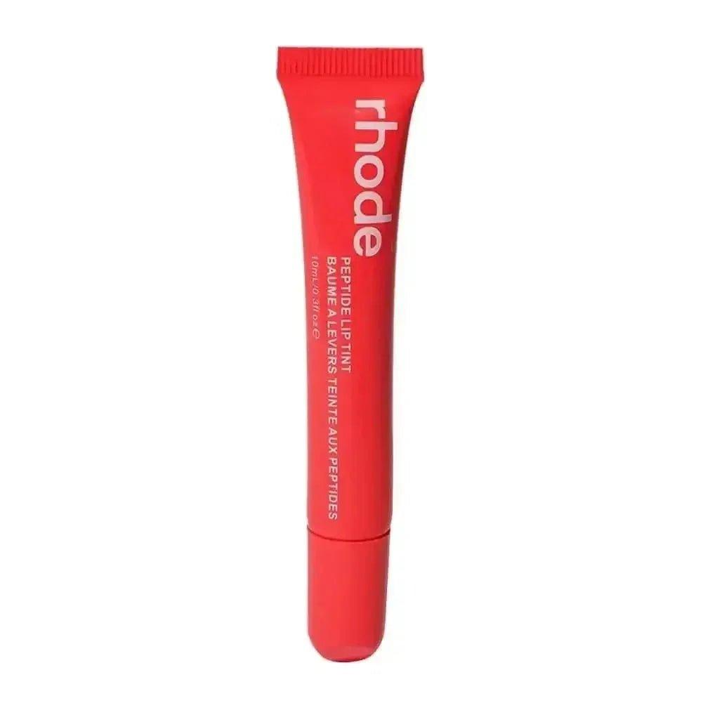 Rhode Peptide Lip Tint in vibrant red tube, beauty makeup for women's fashion
