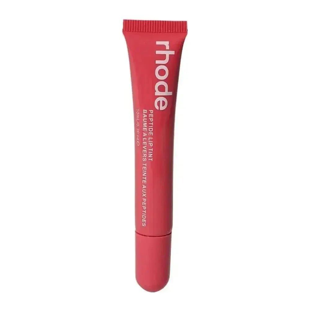 Rhode Peptide Lip Tint in red tube, beauty makeup for women's fashion