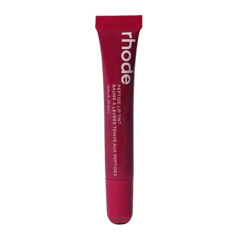 Rhode Peptide Lip Tint in rich red tube, beauty makeup for women's fashion