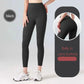 Black high-waist leggings for women, belly in carry buttok, fitness fashion