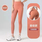 Women's honeydew pink high-waist leggings, tummy control & butt lift, fitness wear