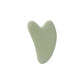 Smooth jade gua sha tool for facial massage and skincare routine
