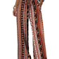 Boho wide-leg pants with ethnic print, perfect for women's fashion and casual summer outfits.
