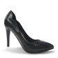 Black snakeskin high heel pumps for women's fashion