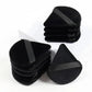 Black velvet makeup sponges with elastic bands, beauty tools for flawless application