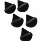 Black velvet makeup sponges with elastic bands for flawless beauty application