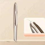 Sleek stainless steel tweezers for precise eyebrow grooming, beauty tool close-up