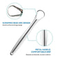 Stainless Steel Tongue Scraper - Womans Fashion