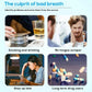 Causes of bad breath: smoking, no tongue scraper, staying up late, long-term medication use