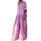 Pink gingham women's jumpsuit with wide legs and rolled sleeves, stylish casual fashion