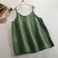 Summer Simple All - match Top Loose Thin Camisole Solid V - neck Vest Women Clothing Sleeveless Casual Highstreet Holiday T-shirt - Womans Fashion