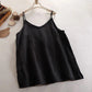 Summer Simple All - match Top Loose Thin Camisole Solid V - neck Vest Women Clothing Sleeveless Casual Highstreet Holiday T-shirt - Womans Fashion
