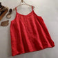 Summer Simple All - match Top Loose Thin Camisole Solid V - neck Vest Women Clothing Sleeveless Casual Highstreet Holiday T-shirt - Womans Fashion