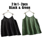 Summer Simple All - match Top Loose Thin Camisole Solid V - neck Vest Women Clothing Sleeveless Casual Highstreet Holiday T-shirt - Womans Fashion