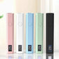 Five colorful portable vaporizers with digital displays, sleek design for personal use
