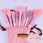 Vegan Makeup Brush Set - Soft Fluffy Kabuki & Blending Brushes for Foundation, Contour & Baking, Cruelty - Free Salon Tools - Womans Fashion