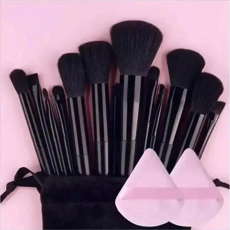 Vegan Makeup Brush Set - Soft Fluffy Kabuki & Blending Brushes for Foundation, Contour & Baking, Cruelty - Free Salon Tools - Womans Fashion