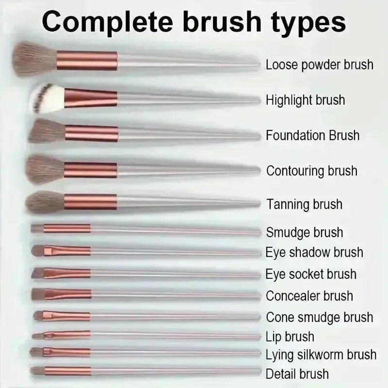 Vegan Makeup Brush Set - Soft Fluffy Kabuki & Blending Brushes for Foundation, Contour & Baking, Cruelty - Free Salon Tools - Womans Fashion