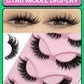 Veltrinay Fake Lashes Cat Eye Lashes Faux Mink Eyelashes Clear Band Lashes Natural Look Wispy Mink Eyelashes False Lashes Makeup - Womans Fashion