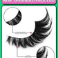 Veltrinay Fake Lashes Cat Eye Lashes Faux Mink Eyelashes Clear Band Lashes Natural Look Wispy Mink Eyelashes False Lashes Makeup - Womans Fashion