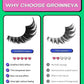 Veltrinay Fake Lashes Cat Eye Lashes Faux Mink Eyelashes Clear Band Lashes Natural Look Wispy Mink Eyelashes False Lashes Makeup - Womans Fashion