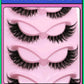 Veltrinay Fake Lashes Cat Eye Lashes Faux Mink Eyelashes Clear Band Lashes Natural Look Wispy Mink Eyelashes False Lashes Makeup - Womans Fashion