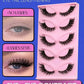 Veltrinay Fake Lashes Cat Eye Lashes Faux Mink Eyelashes Clear Band Lashes Natural Look Wispy Mink Eyelashes False Lashes Makeup - Womans Fashion
