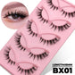 Veltrinay Fake Lashes Cat Eye Lashes Faux Mink Eyelashes Clear Band Lashes Natural Look Wispy Mink Eyelashes False Lashes Makeup - Womans Fashion
