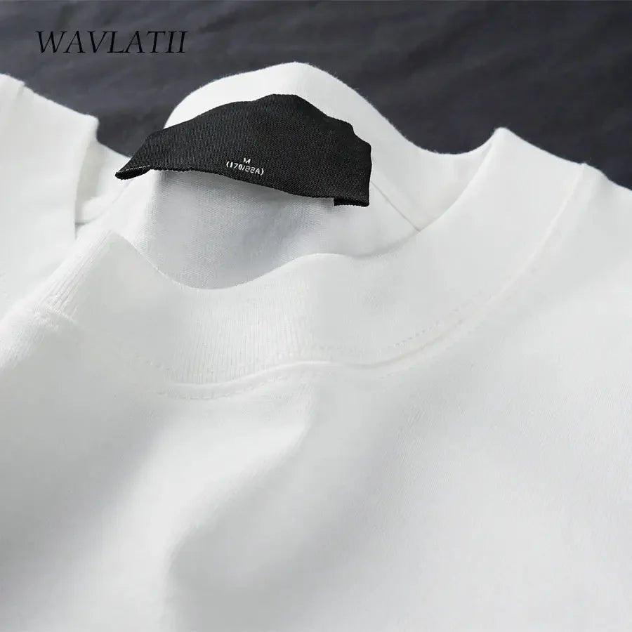White women's crew neck t-shirt with black brand tag, size M, soft cotton fabric for casual fashion