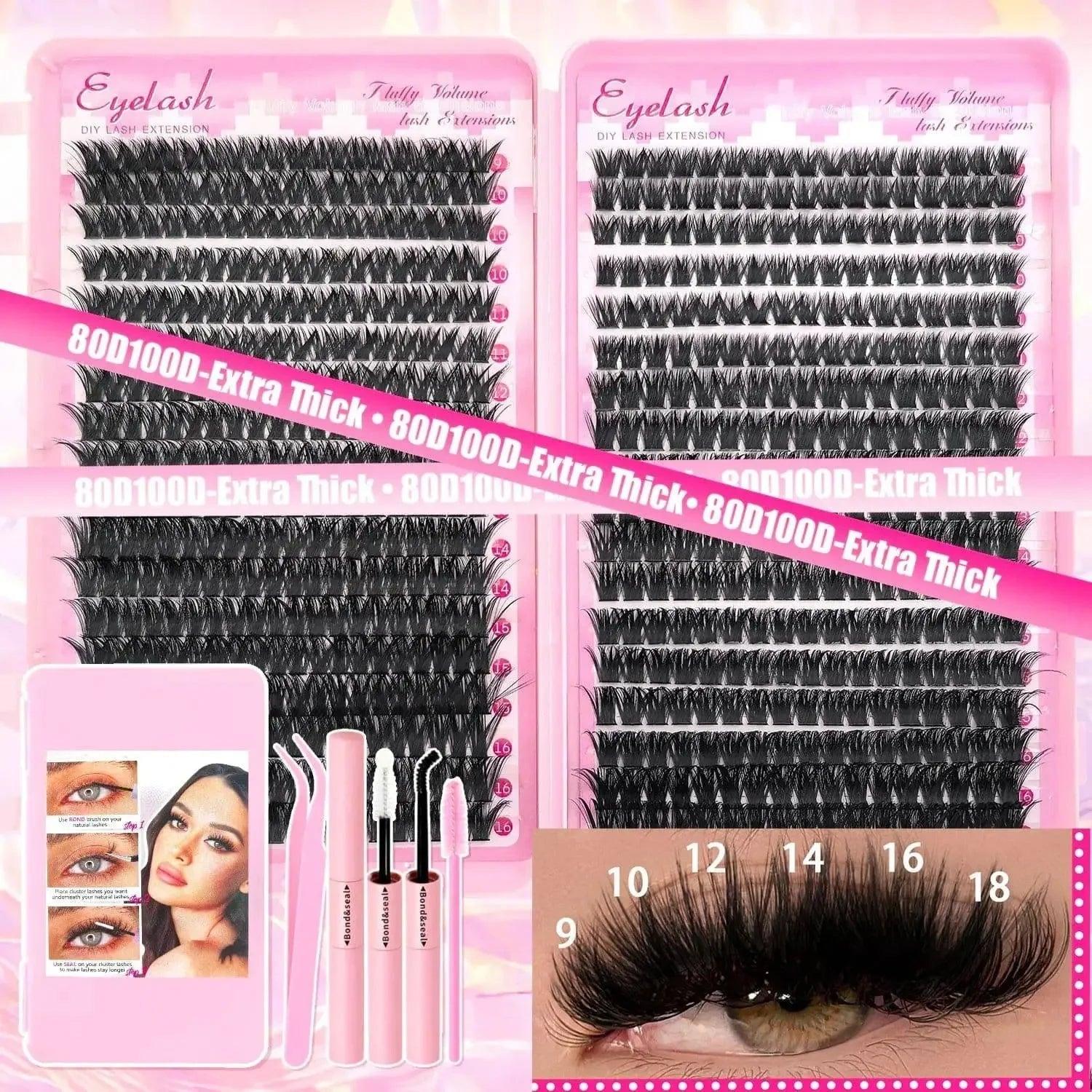 Wispy Lash Cluster Kit 9 - 16mm - Womans Fashion