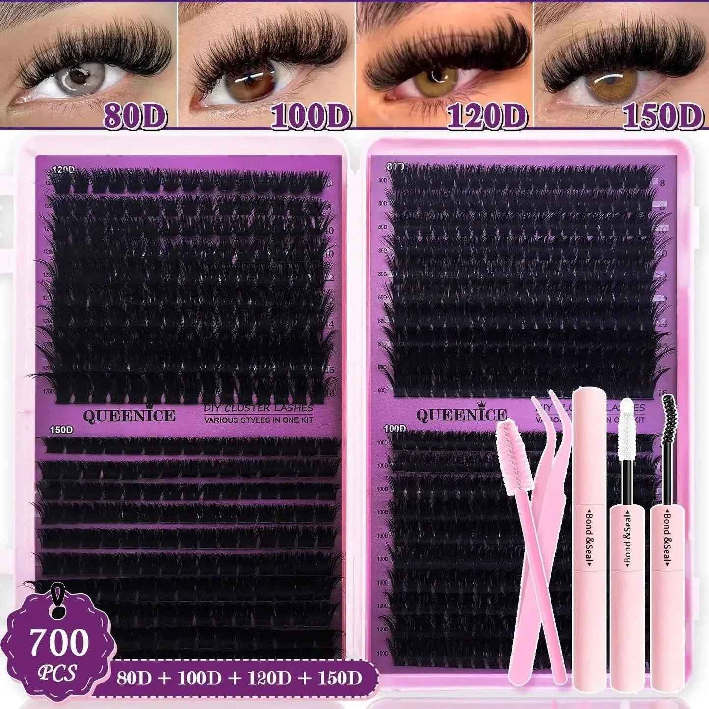 Wispy Lash Cluster Kit 9 - 16mm - Womans Fashion