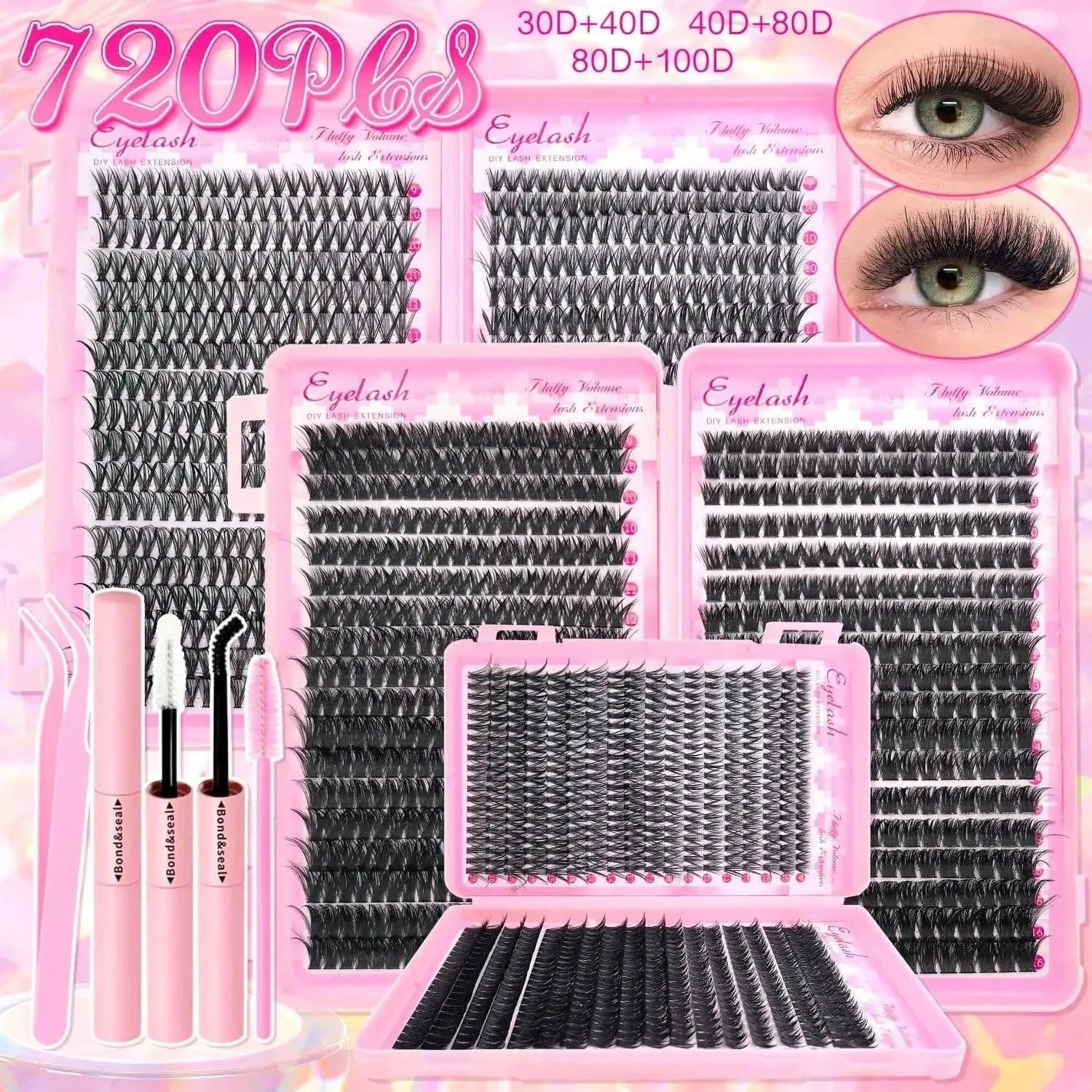 Wispy Lash Cluster Kit 9 - 16mm - Womans Fashion