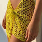 Women Beach Skirt Hollowed Solid Black White Yellow Green Knitted Mini Skirt For Women Summer Vacation Seaside Cover - Up Skirt - Womans Fashion